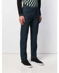 Pantalon chino bleu marine Incotex