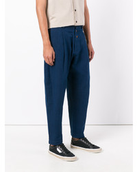 Pantalon chino bleu marine Three Animals