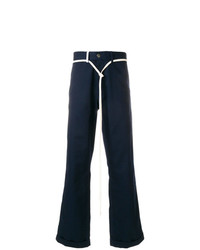 Pantalon chino bleu marine Societe Anonyme