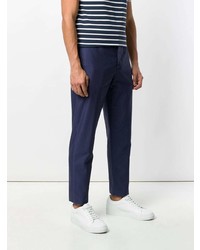 Pantalon chino bleu marine Incotex