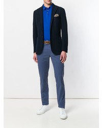 Pantalon chino bleu marine Canali