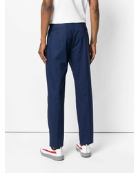 Pantalon chino bleu marine Moncler