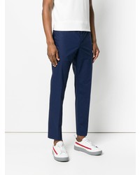 Pantalon chino bleu marine Moncler