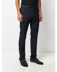 Pantalon chino bleu marine Dell'oglio