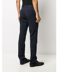 Pantalon chino bleu marine Dell'oglio