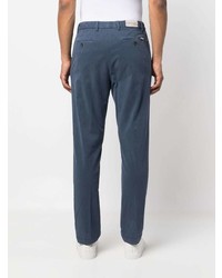 Pantalon chino bleu marine Corneliani