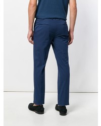 Pantalon chino bleu marine Incotex