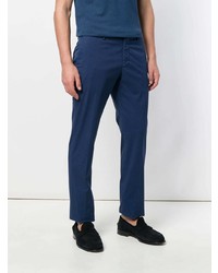 Pantalon chino bleu marine Incotex