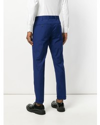 Pantalon chino bleu marine Prada