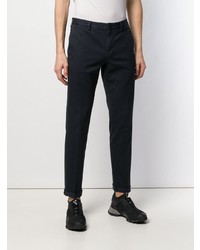 Pantalon chino bleu marine Prada