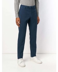 Pantalon chino bleu marine Incotex