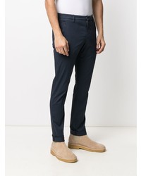 Pantalon chino bleu marine Dondup