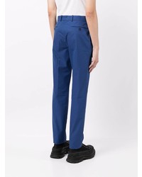 Pantalon chino bleu marine Alexander McQueen