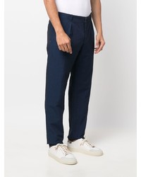 Pantalon chino bleu marine Incotex