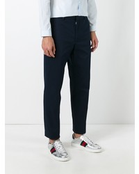 Pantalon chino bleu marine Gucci