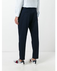 Pantalon chino bleu marine Gucci