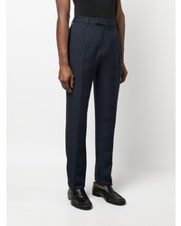 Pantalon chino bleu marine Lardini