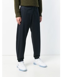 Pantalon chino bleu marine Aspesi