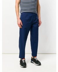 Pantalon chino bleu marine Valentino