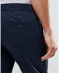 Pantalon chino bleu marine Weekday