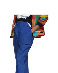 Pantalon chino bleu Moncler Genius