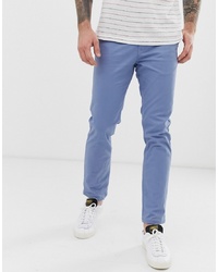Pantalon chino bleu Burton Menswear