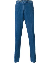 Pantalon chino bleu Canali