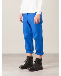 Pantalon chino bleu Salvy