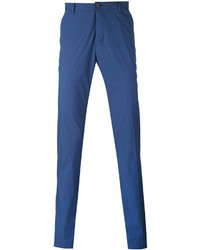Pantalon chino bleu Christian Pellizzari