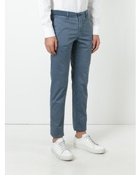 Pantalon chino bleu Incotex