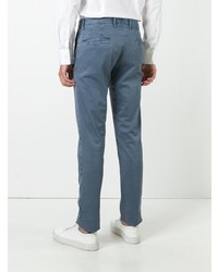 Pantalon chino bleu Incotex