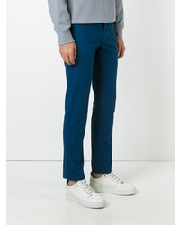 Pantalon chino bleu Incotex