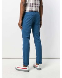 Pantalon chino bleu Incotex