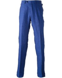 Pantalon chino bleu Ermenegildo Zegna