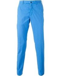 Pantalon chino bleu Incotex