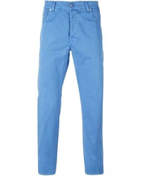 Pantalon chino bleu Kiton