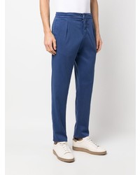 Pantalon chino bleu Kiton