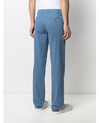 Pantalon chino bleu Canali