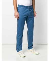 Pantalon chino bleu Incotex