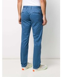 Pantalon chino bleu Incotex