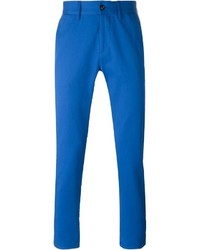 Pantalon chino bleu Moschino