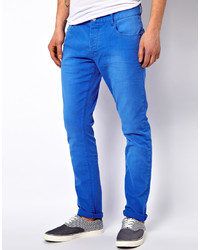 Pantalon chino bleu