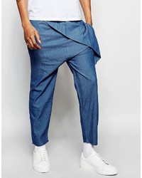 Pantalon chino bleu