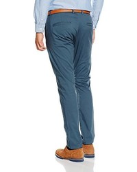 Pantalon chino bleu Selected