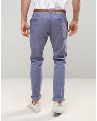Pantalon chino bleu Esprit