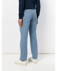 Pantalon chino bleu Canali