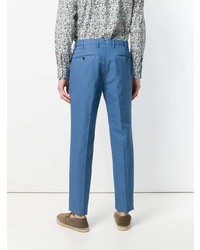 Pantalon chino bleu Incotex