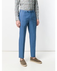 Pantalon chino bleu Incotex