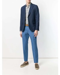 Pantalon chino bleu Incotex