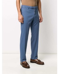 Pantalon chino bleu Incotex